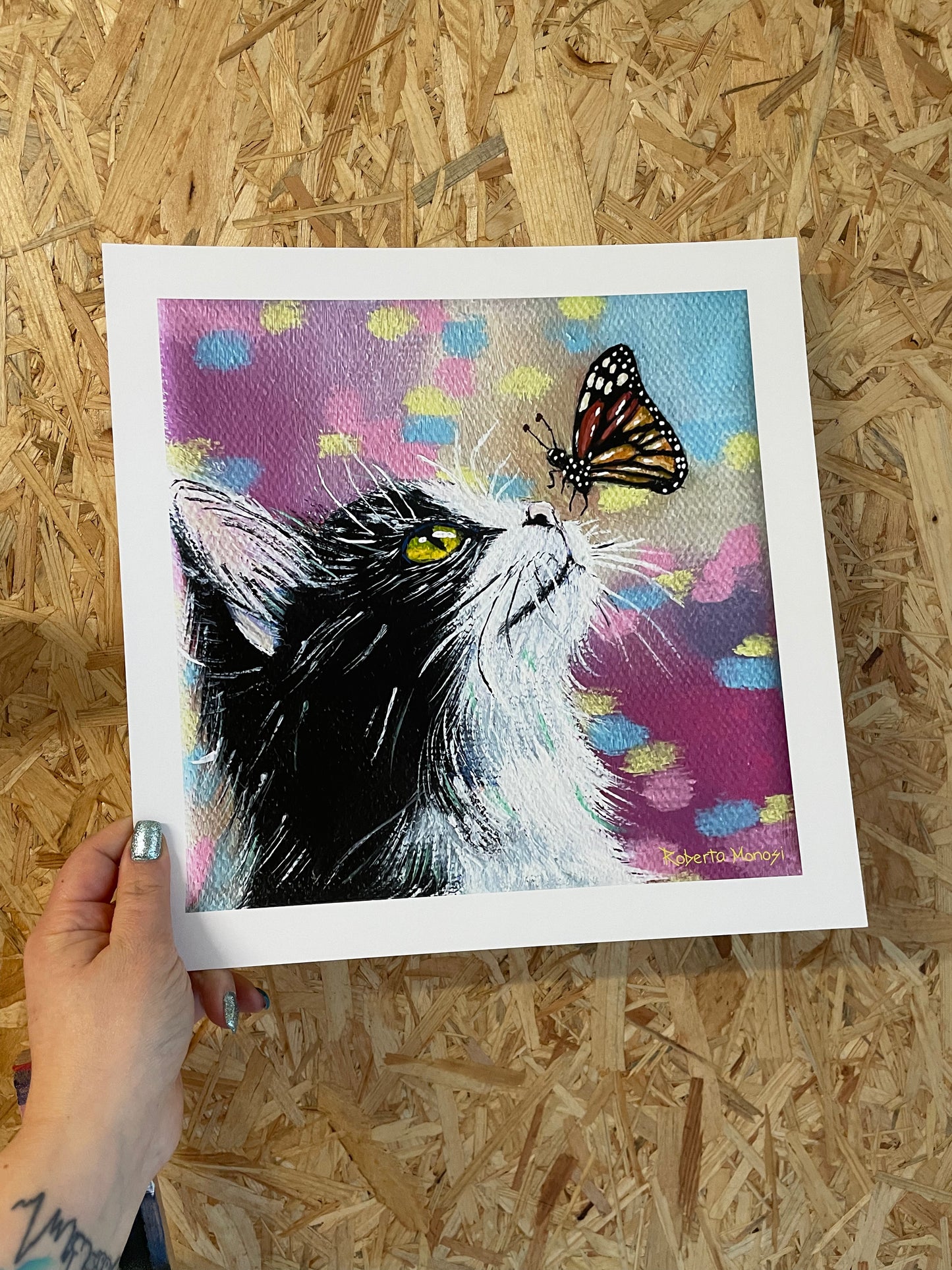 Kunstdruck "A Cat's Delicate Encounter"