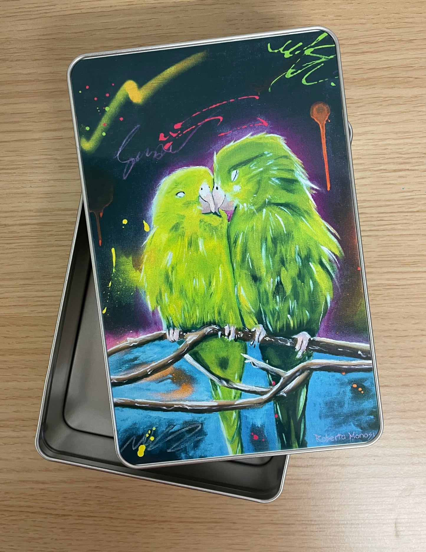 Pen storage box "Parrot"