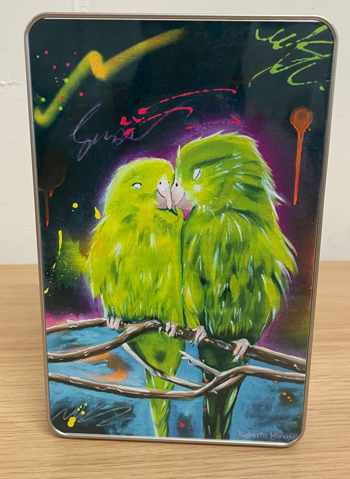 Pen storage box "Parrot"