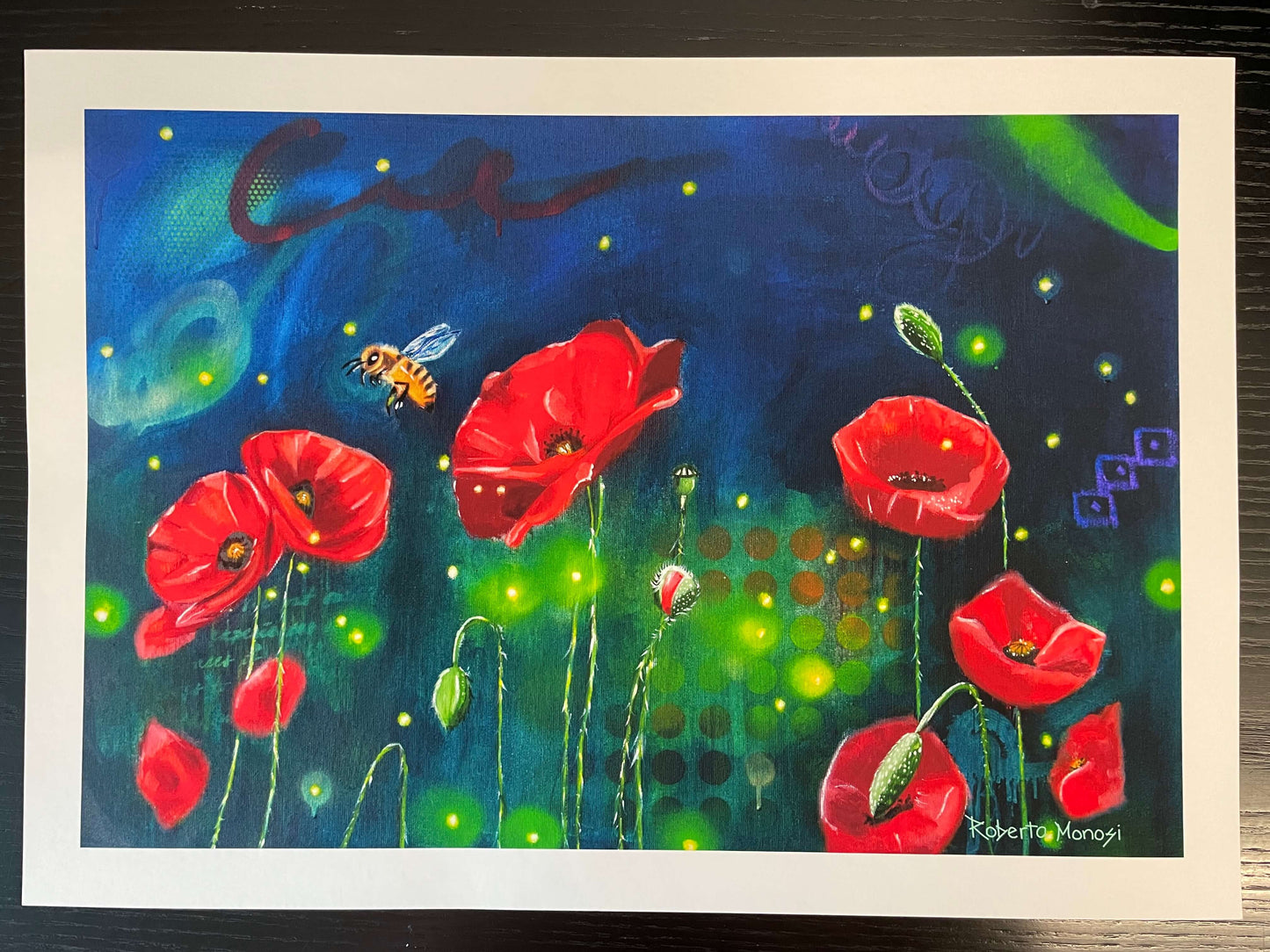 Stampa d'arte "Fiore di papavero misterioso"
