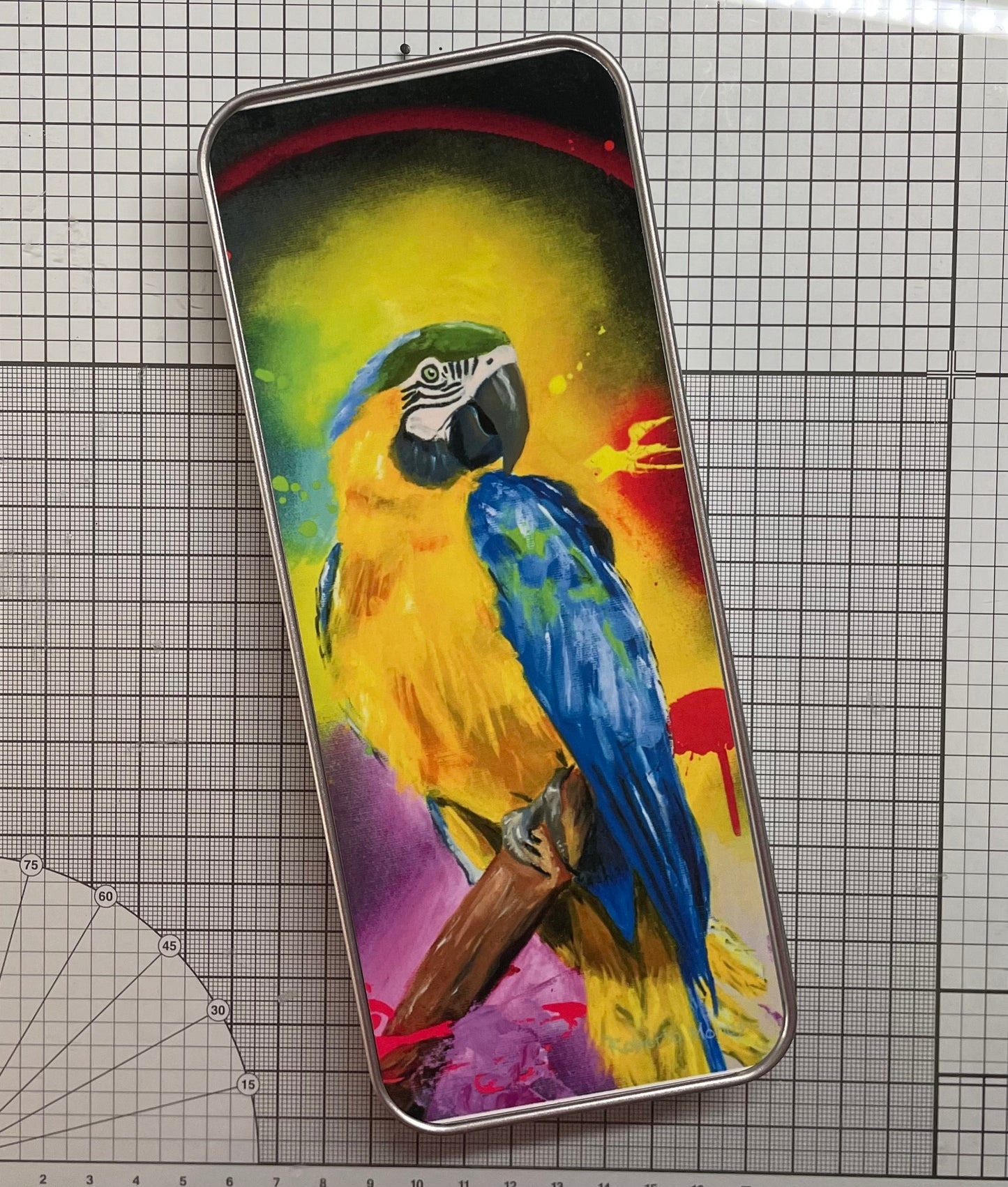 Pen storage box "Parrot"