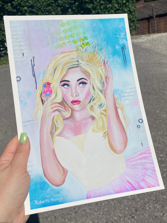 Kunstdruck "She kept her crown"