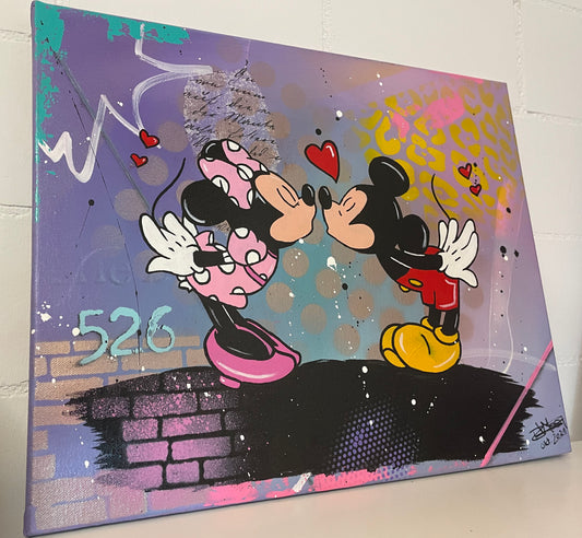 Mickey and Minnie in LOVE