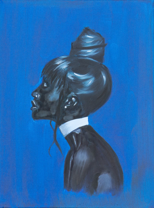 Blue woman