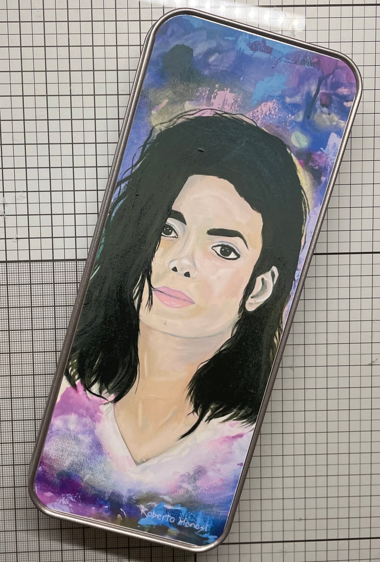 Scatola portapenne "Michael Jackson"